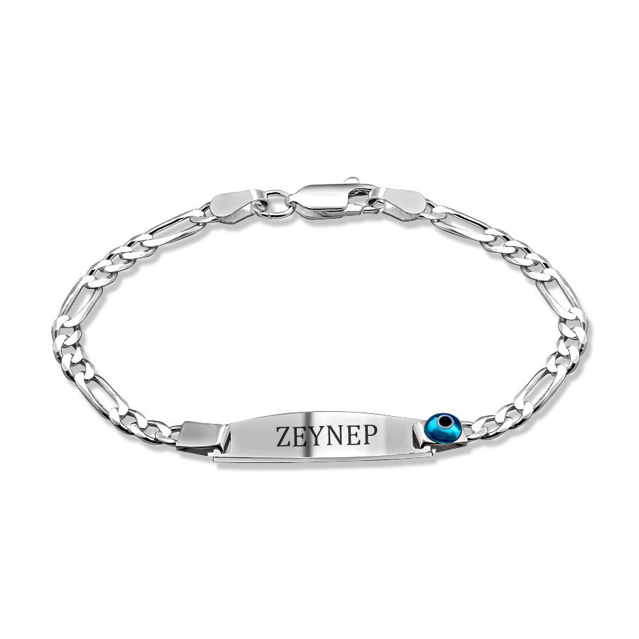 925 Ayar Gümüş Nazar Boncuklu Çocuk Ve Bebek Bileklik