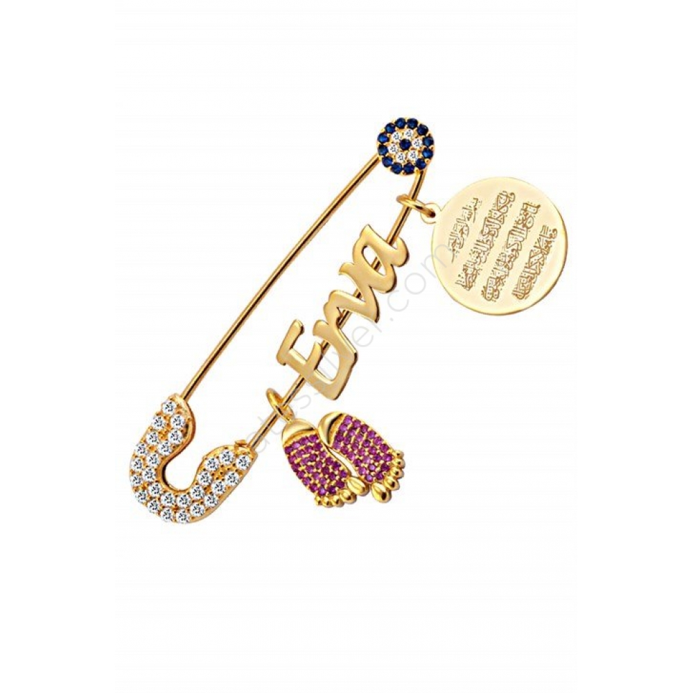 925 Ayar Gümüş İsimli Bebek Yaka İğnesi Fiyatı Taksit 925 Ayar Gümüş İsimli Bebek Yaka İğnesi Fiyatı Taksit