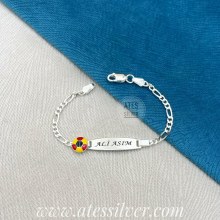925 Ayar Gümüş Galatasaray Toplu Çocuk Bileklik
