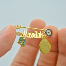 925 Ayar Gümüş İsimli Küçük Nazarlık