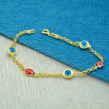 Nazar Boncuğu Ve Uğur Böceği  Çocuk Bileklik