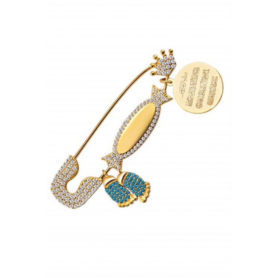 925 Ayar Gümüş İsimli Bebek Yaka İğnesi Fiyatı Taksit Seçenekleri